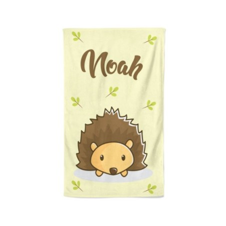 Asciugamani personalizzata con nome baby riccio