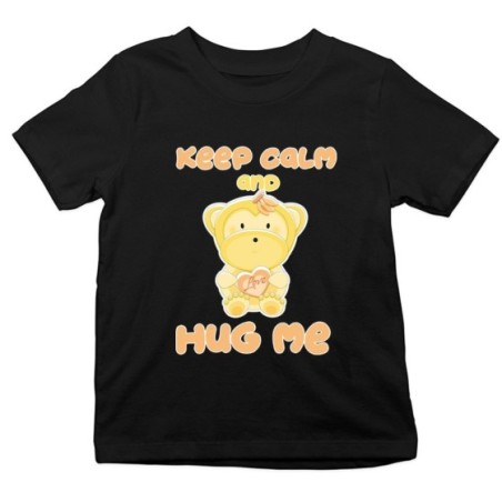 T-shirt bambino keep calm and hug me Divertenti