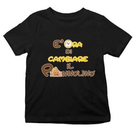 T-shirt bambino è ora di cambiare il pannolino