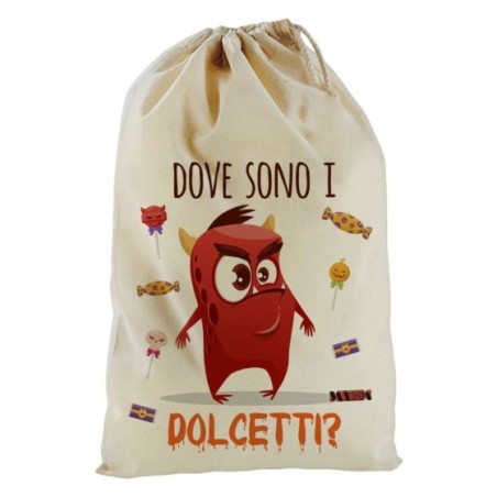 Sacchetto mostriciattolo dove sono i dolcetti?
