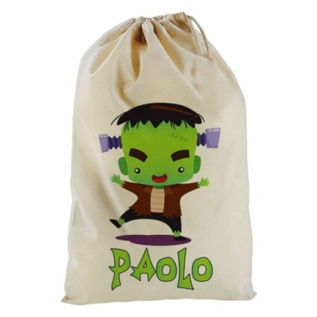 Sacchetto personalizzato con nome piccolo frankenstein