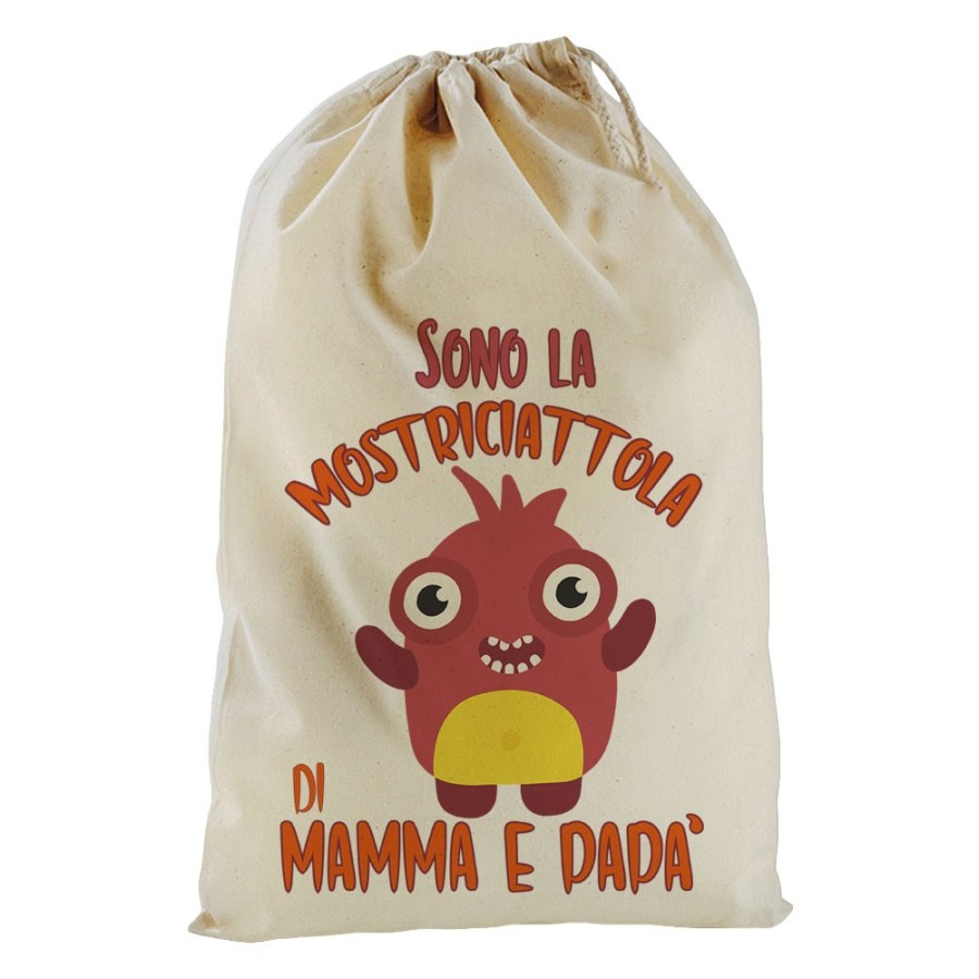 Sacchetto sono il mostriciattolo la mostriciattola di mamma e papà Halloween