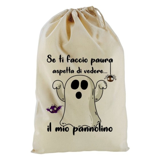 Sacchetto se ti faccio paura aspetta di vedere il mio pannolino Halloween