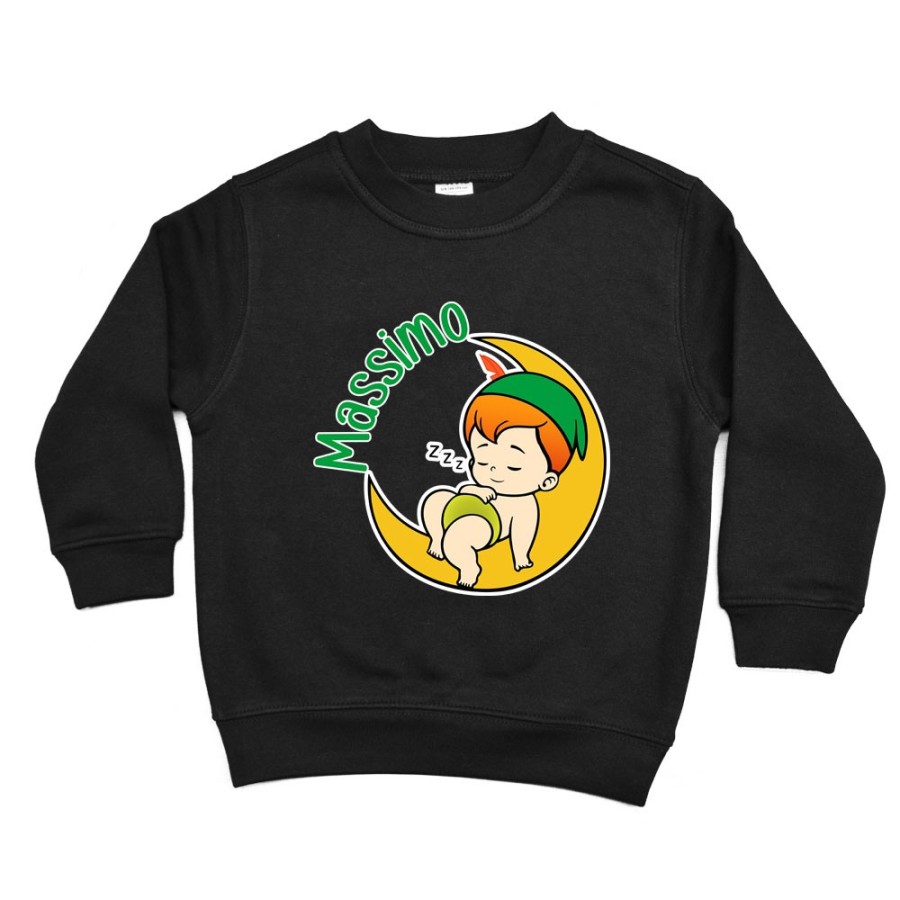 Felpa bambino personalizzata con nome baby peter Divertenti