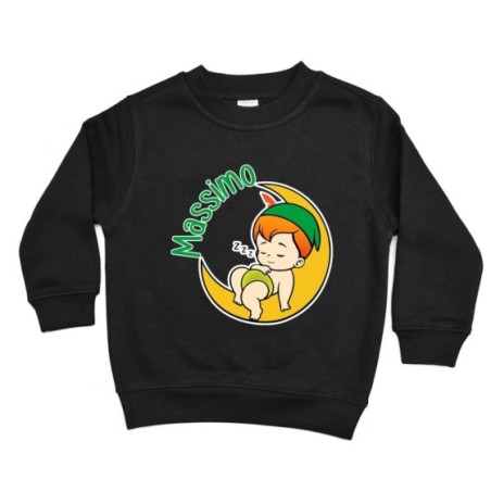 Felpa bambino personalizzata con nome baby peter Divertenti
