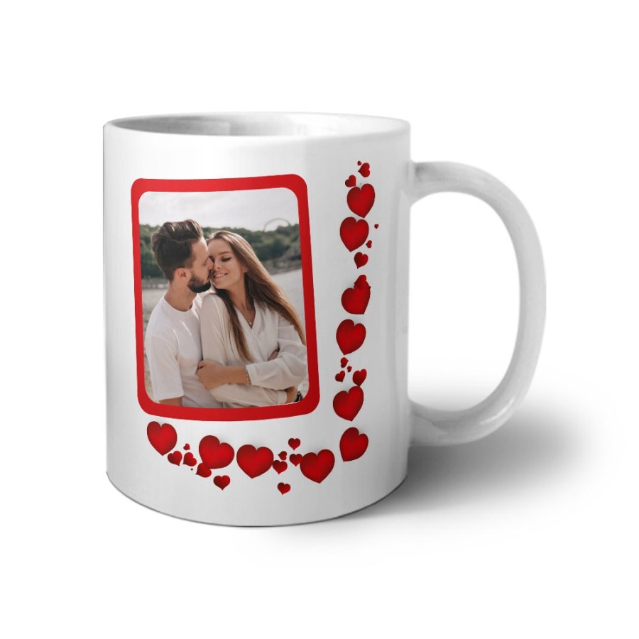 Tazza personalizzata con foto mi vuoi sposare con cuori Sposi