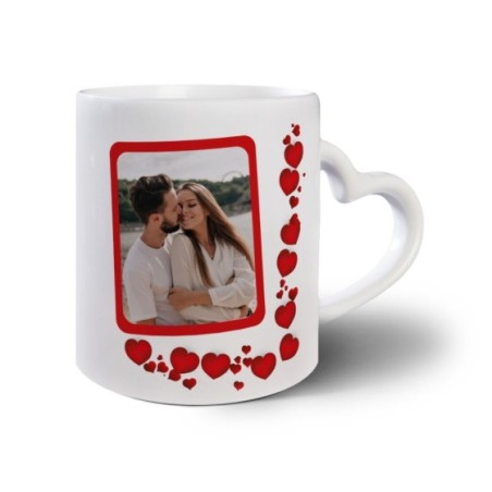 Tazza personalizzata con foto mi vuoi sposare con cuori Sposi