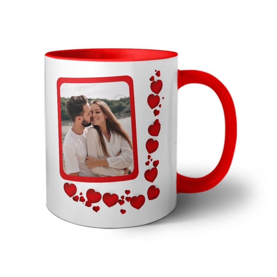 Tazza personalizzata con foto mi vuoi sposare con cuori Sposi