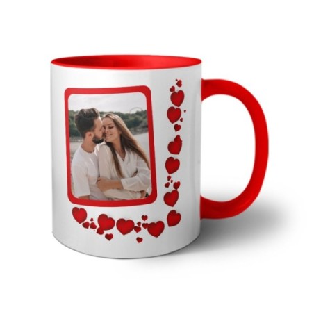 Tazza personalizzata con foto mi vuoi sposare con cuori Sposi