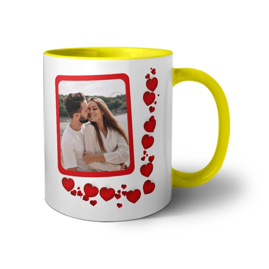 Tazza personalizzata con foto mi vuoi sposare con cuori Sposi