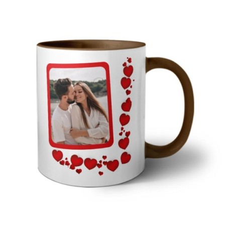 Tazza personalizzata con foto mi vuoi sposare con cuori Sposi