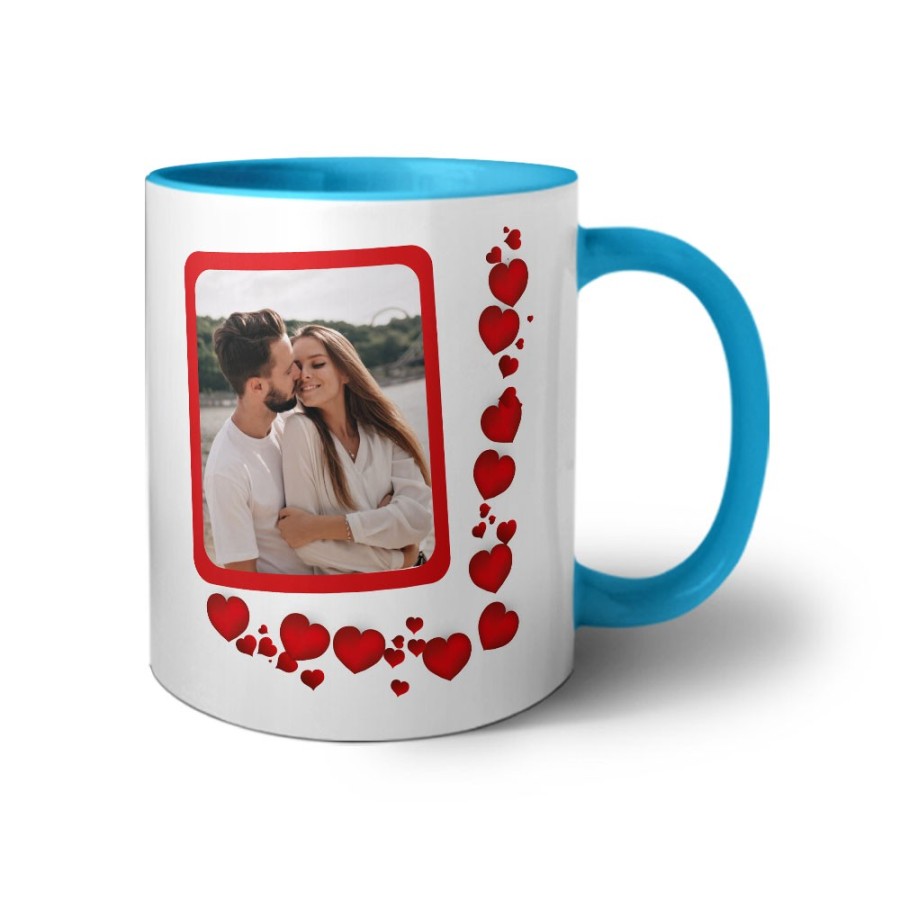 Tazza personalizzata con foto mi vuoi sposare con cuori Sposi