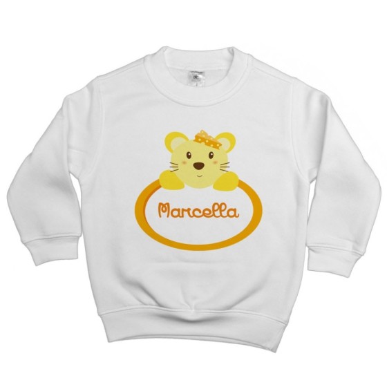 Felpa bambina personalizzata con nome topolina Divertenti