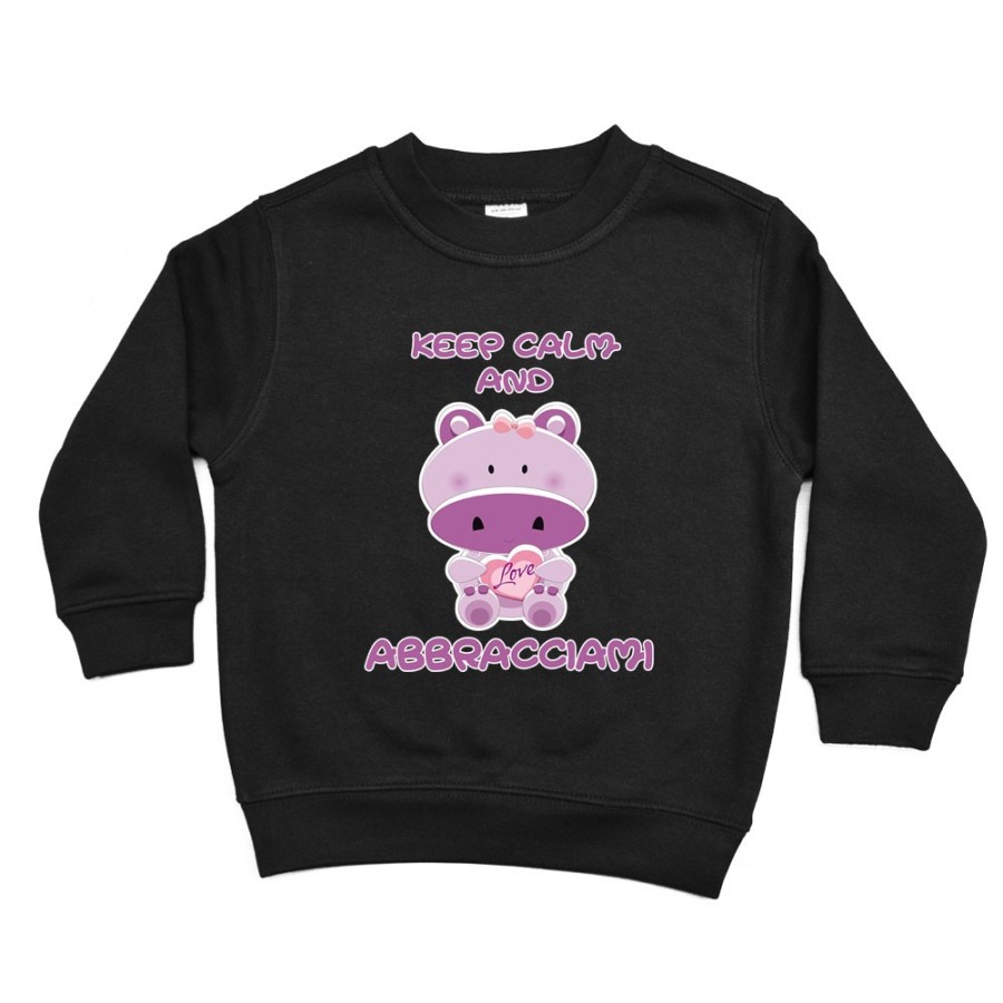 Felpa bambino keep calm and abbracciami Divertenti