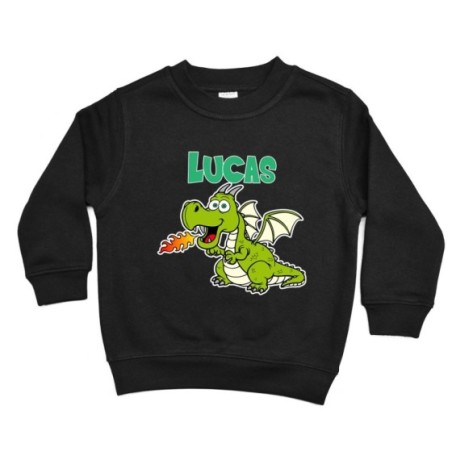 Felpa bambino personalizzata con nome baby draghetto