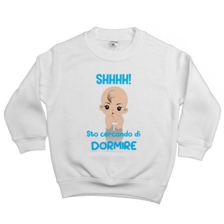 Felpa bambino shhhh sto cercando di dormire