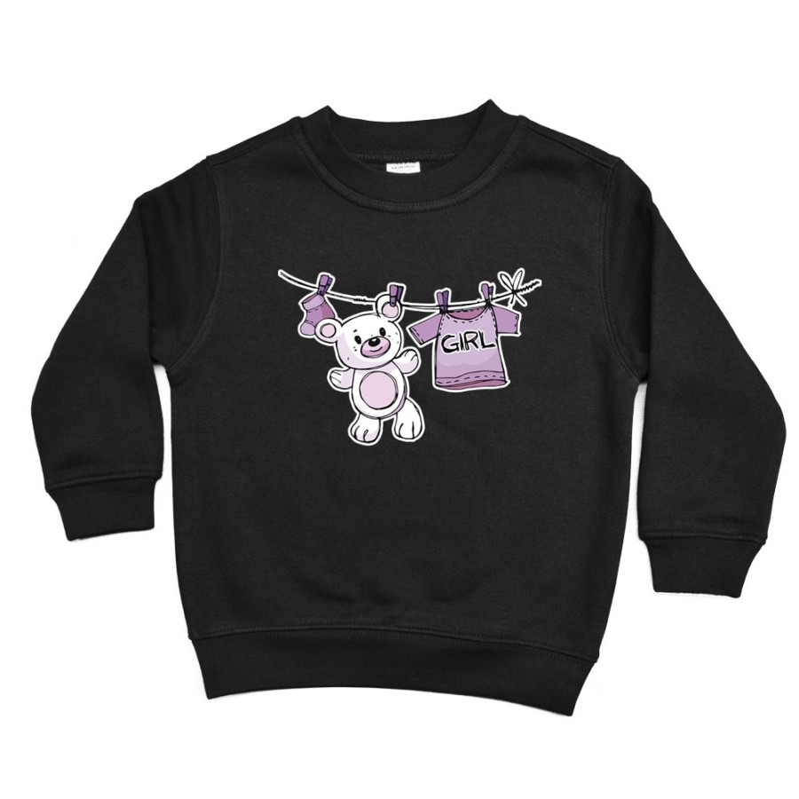 Felpa bambino boy girl con orsetto Divertenti