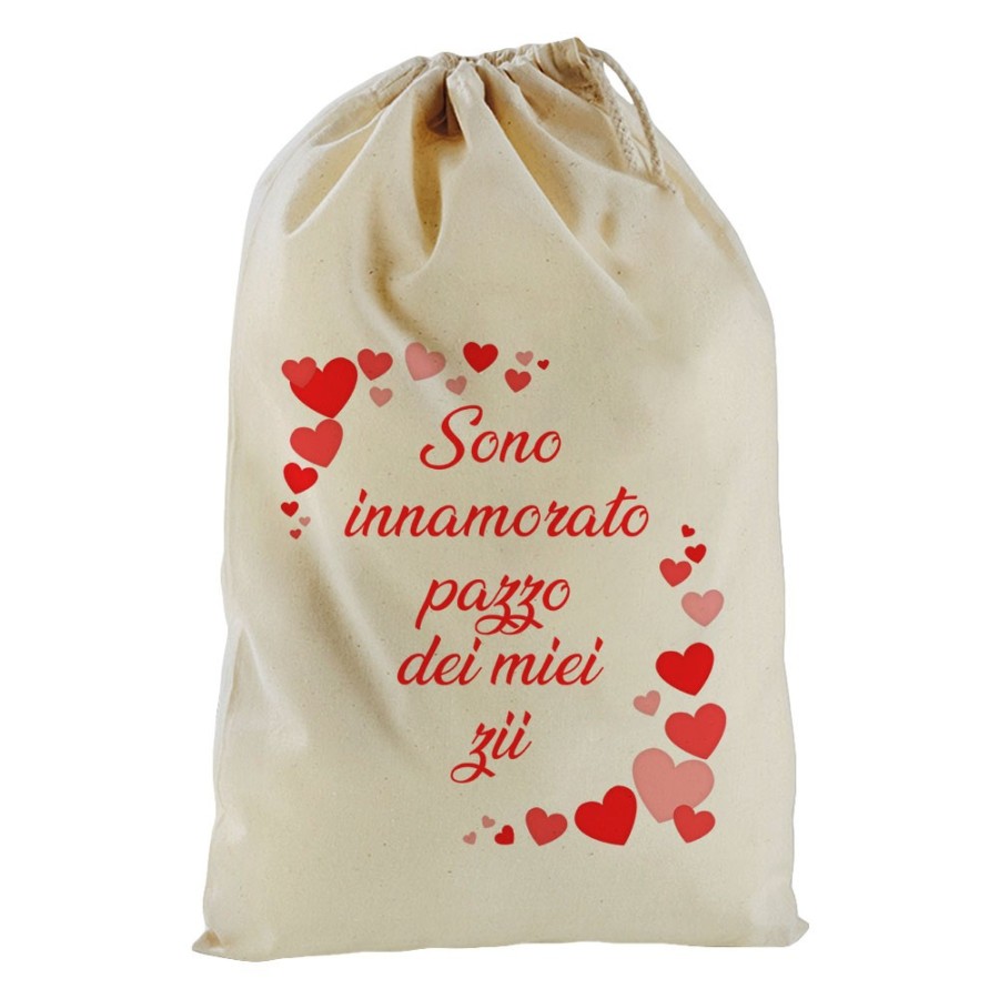 Sacchetto nascita bimbo sono innamorato pazzo di mio zio dei miei zii Per gli zii