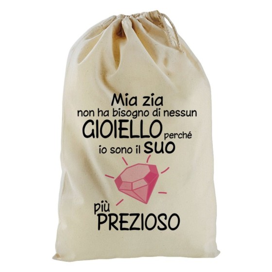 Sacchetto nascita bimbo sono il gioiello più prezioso di zia Per gli zii