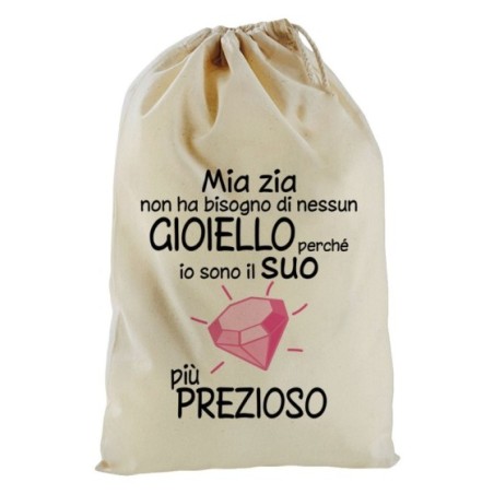 Sacchetto nascita bimbo sono il gioiello più prezioso di zia