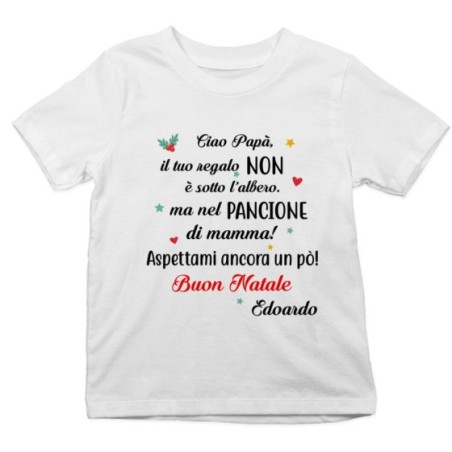 T-shirt bambino personalizzata con nome papà il tuo...