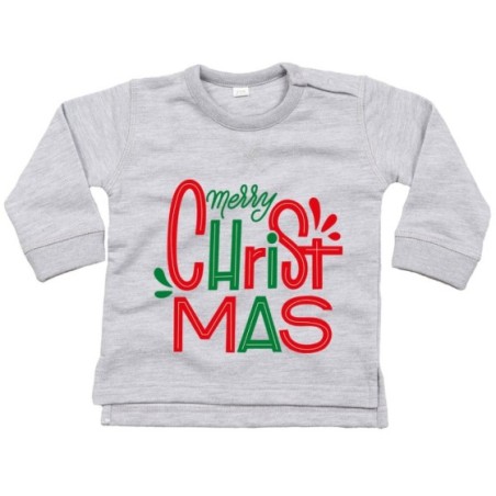 Felpa neonato personalizzabile con nome merry christmas...
