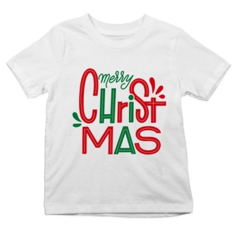 T-shirt bambino personalizzabile con nome merry christmas...