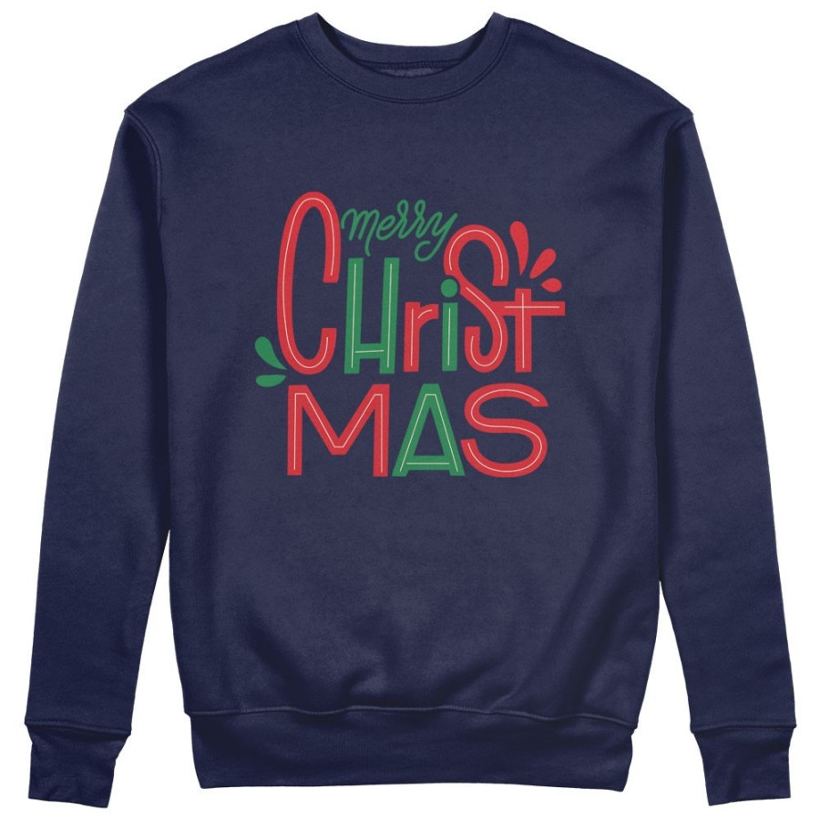 Felpa donna personalizzabile con nome merry christmas colorful colorful Natale