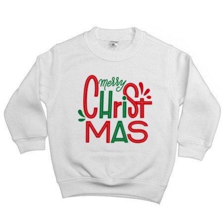 Felpa bambino personalizzabile con nome merry christmas...