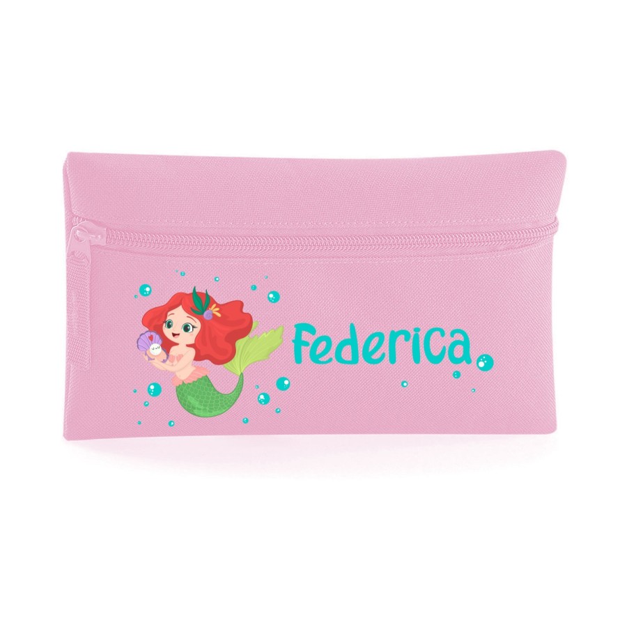 Astuccio personalizzato con nome con sirenetta Divertenti