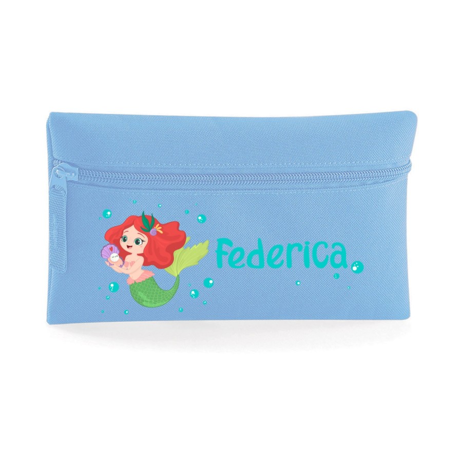 Astuccio personalizzato con nome con sirenetta Divertenti
