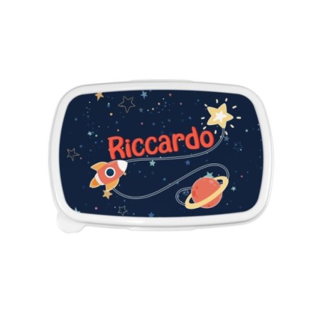 Porta pranzo personalizzato con nome navicella nello spazio