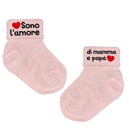 Calzini neonato sono l'amore di mamma e papà
