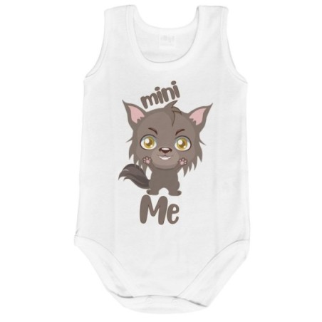 Body neonato mini me lupo