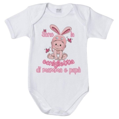 Body neonata sono la coniglietta di mamma e papà