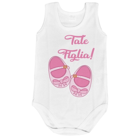 Body neonata tale figlia con scarpine di danza Per la famiglia