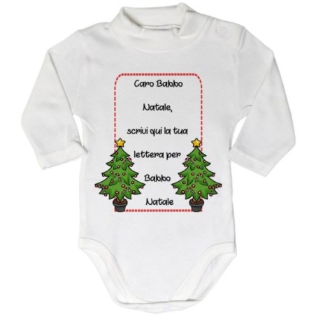 Body lupetto neonato personalizzato con testo lettera a...