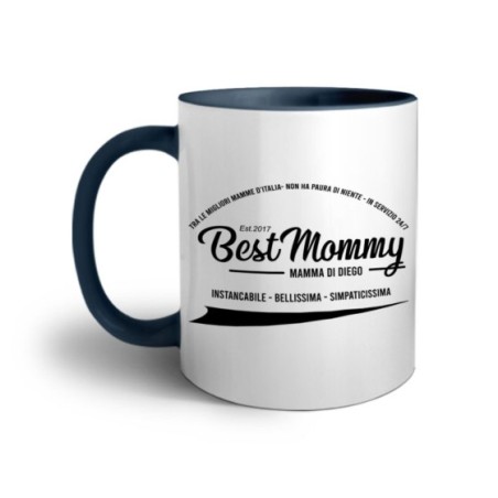 Tazza personalizzata con nome del bambino e data best mommy Per la mamma
