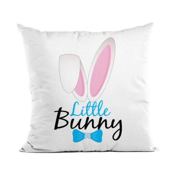 Cuscino personalizzabile con nome little bunny Pasqua