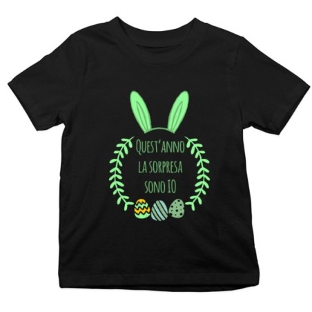 T-shirt bambino personalizzabile con nome quest'anno la...