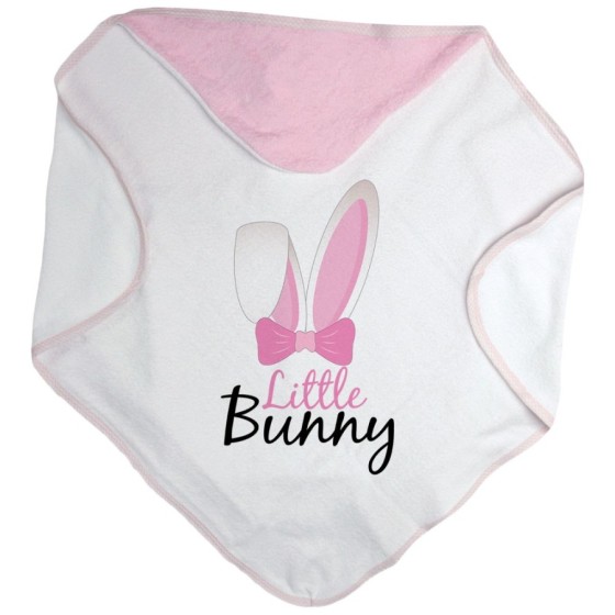 Accappatoio neonato personalizzabile little bunny Pasqua