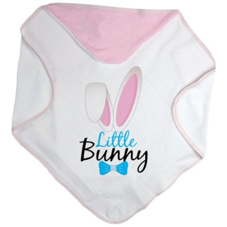 Accappatoio neonato personalizzabile little bunny Pasqua