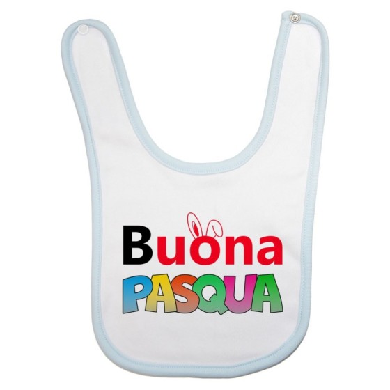 Bavaglino neonato buona pasqua colorata  Pasqua