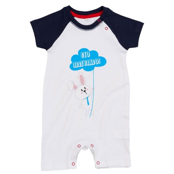 Pagliaccetto neonato personalizzabile con nome sto arrivando coniglietto sale la fune Pasqua