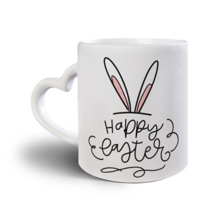 Tazza happy easter orecchie di coniglio Pasqua