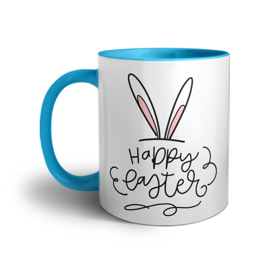 Tazza happy easter orecchie di coniglio Pasqua