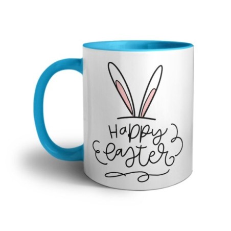 Tazza happy easter orecchie di coniglio Pasqua