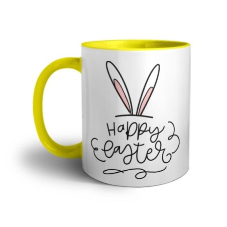 Tazza happy easter orecchie di coniglio Pasqua
