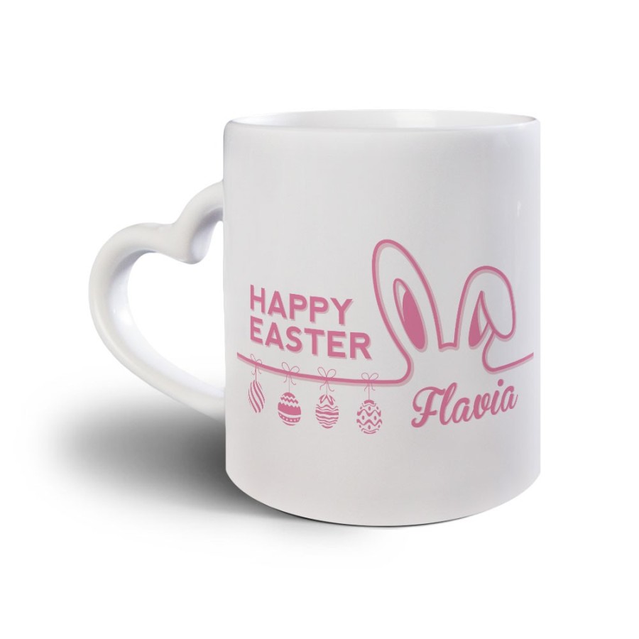 Tazza personalizzata con nome happy easter Pasqua
