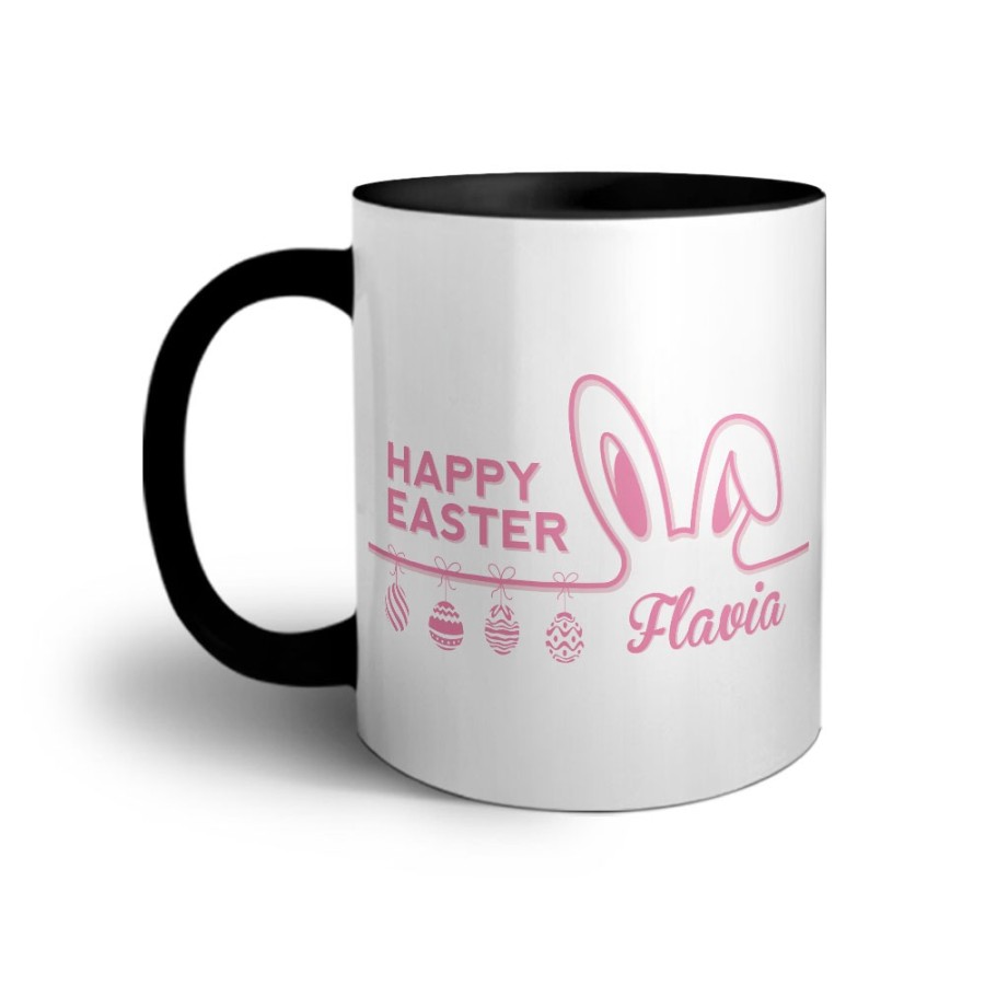 Tazza personalizzata con nome happy easter Pasqua